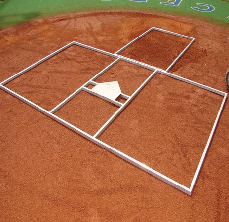 metal batters box stencil|baseball batters box template.